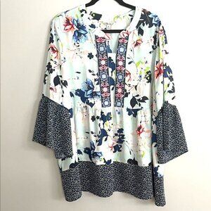 The Pioneer Woman Multicolor Floral Tunic - Size XXL
